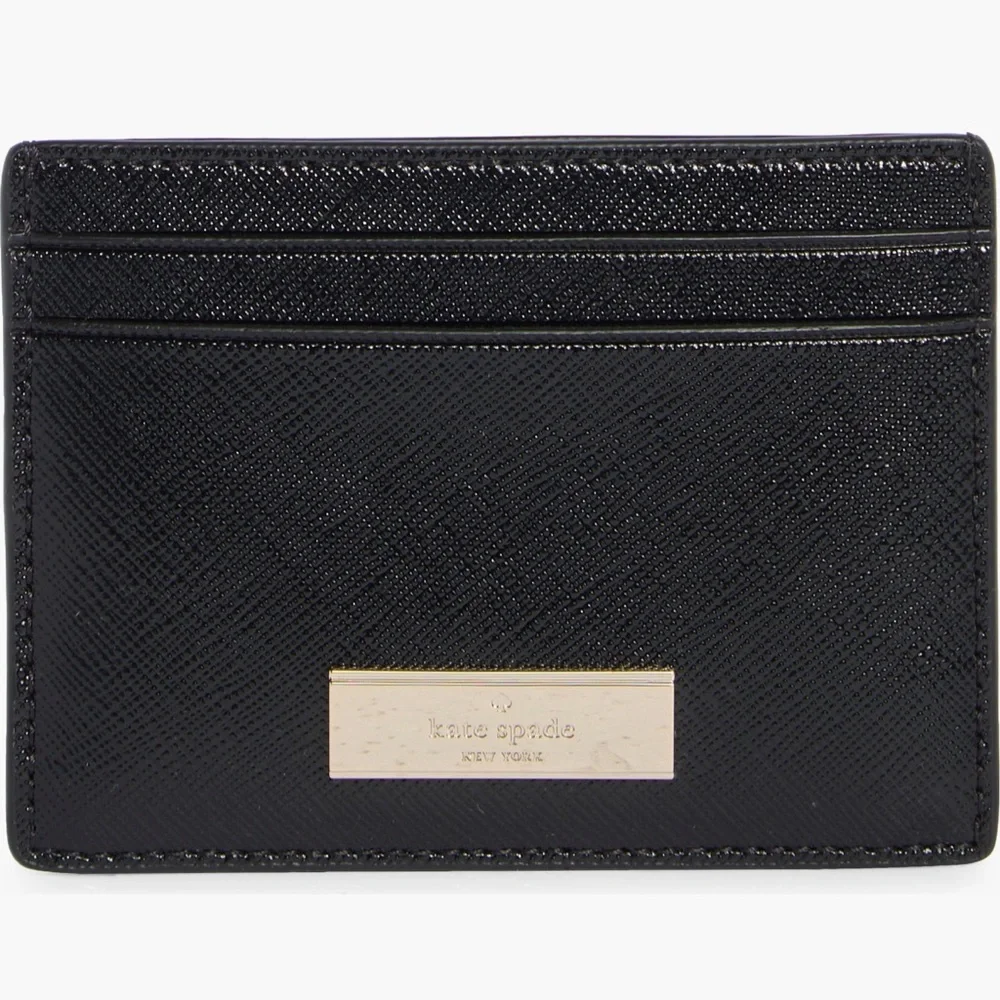 Kate Spade‎ Black Leather Card Holder